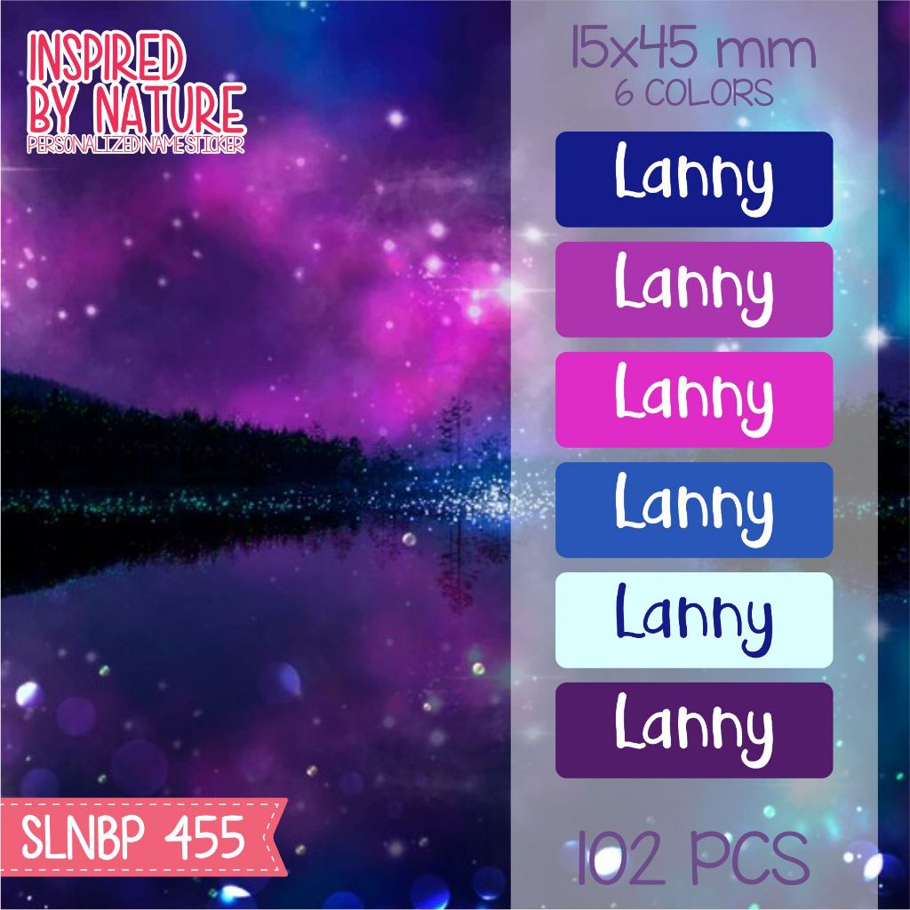 

Stiker label nama waterproof kartun sepatu buku sekolah anak SLNBP 455