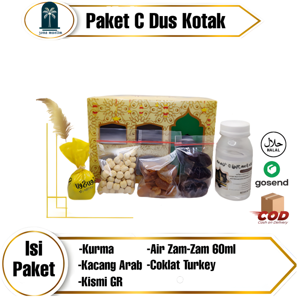 

Paket Oleh Oleh Haji dan Umroh paket dus kotak/paket dus tali paket henna arab paket f