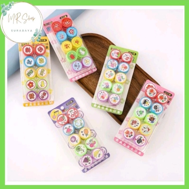 

KODE H49H Stempel Reward Penghargaan Anak Guru Mainan Edukasi Montessori