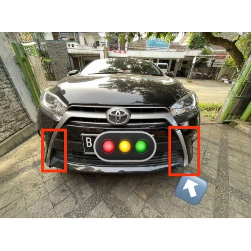 List Grill List Grille Bumper Depan All New Yaris 2014-2017Original Toyot