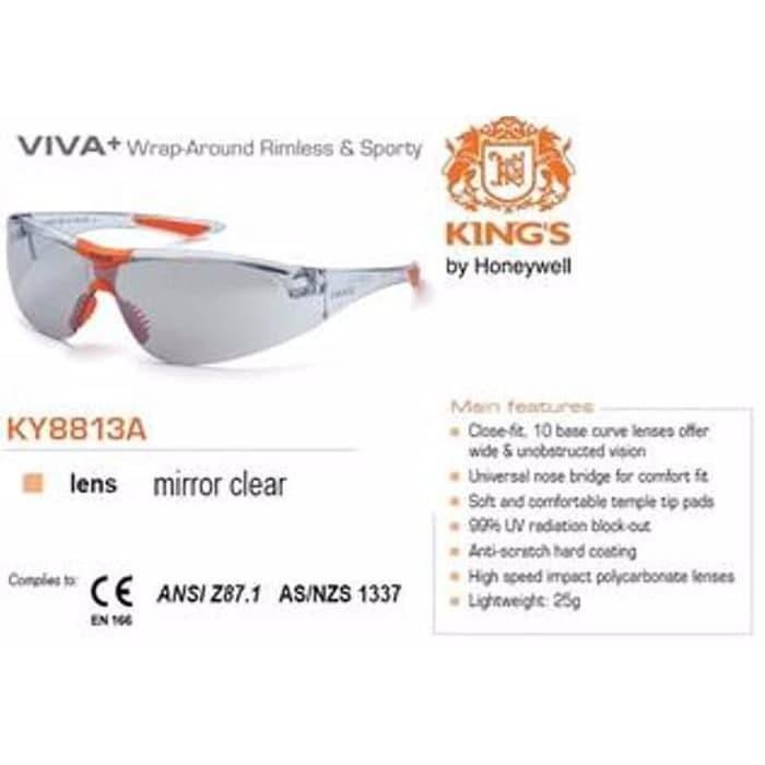Kacamata Safety Kings Clear Ky 8813 By Honeywell Original/kacamata safety/KINGS