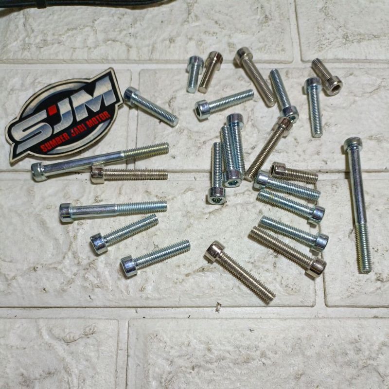 baut mesin set untuk motor satria fu 150 kunci L