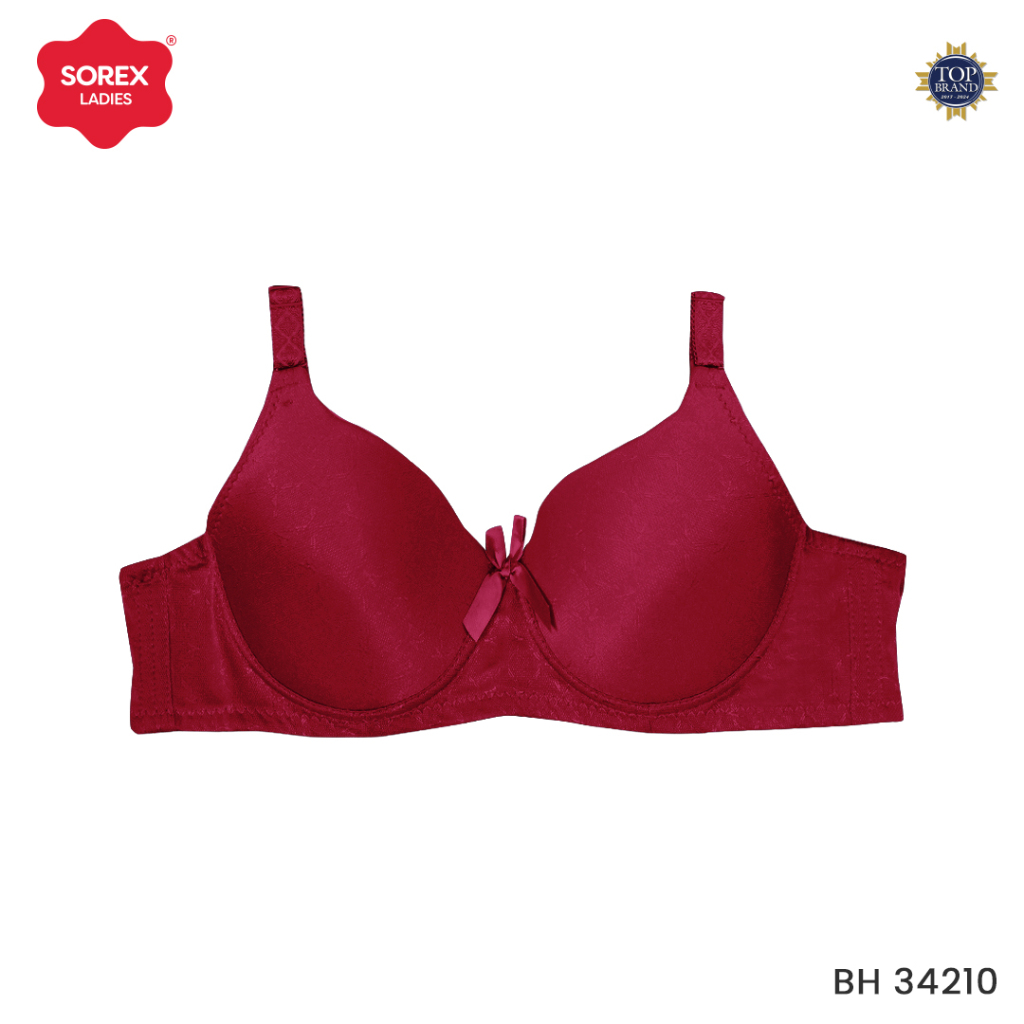 Sorex Bra Kawat Busa Sedang Kait 3 Cup D Cup 3/4 Nilon Mix Zitta BH 34210