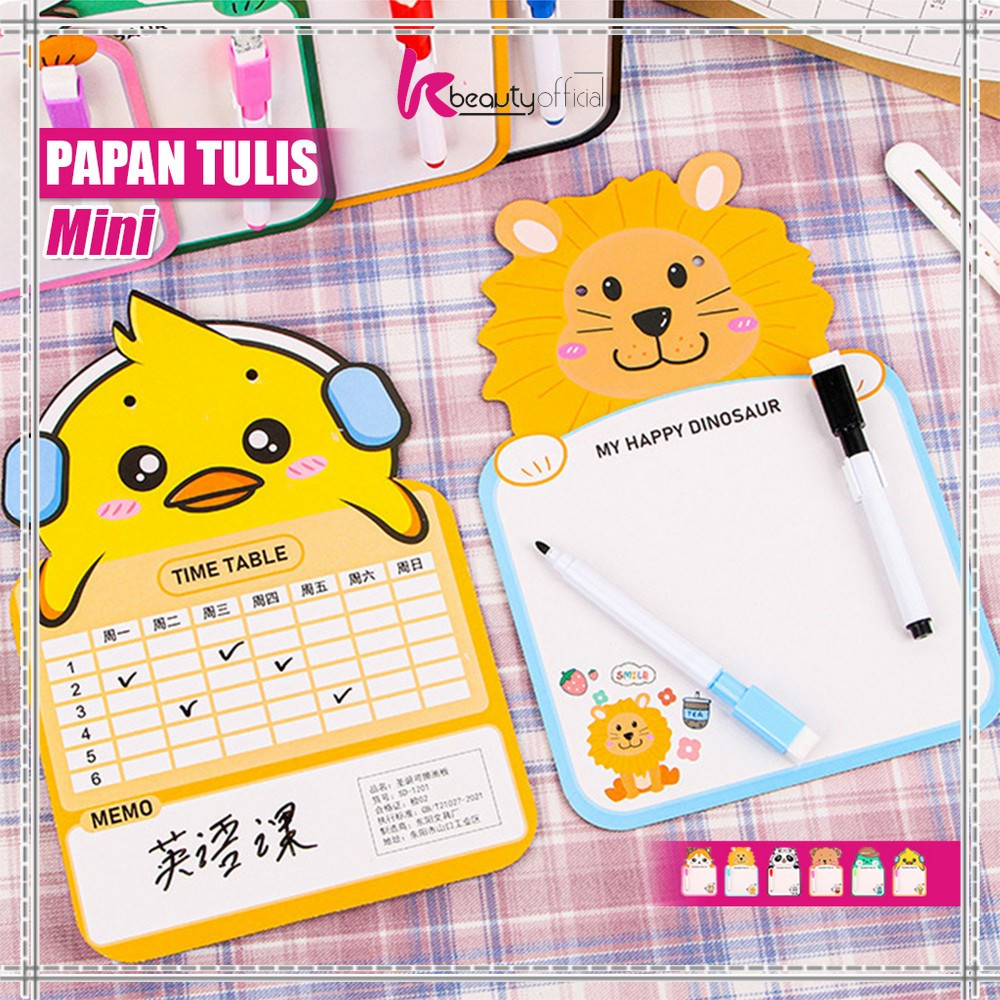 

KB-M353 Mainan Edukasi Papan Tulis Mini Anak Karakter Lucu Free Spidol Bisa Dihapus dengan Tali Gantung / Mini Board Toy Papan Tulis Anak Karakter