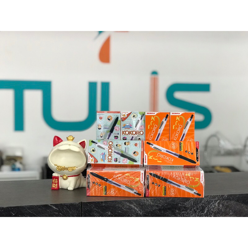 

Pulpen Kokoro Gel Pen 0.5 Hitam Biru Merah / Perpack