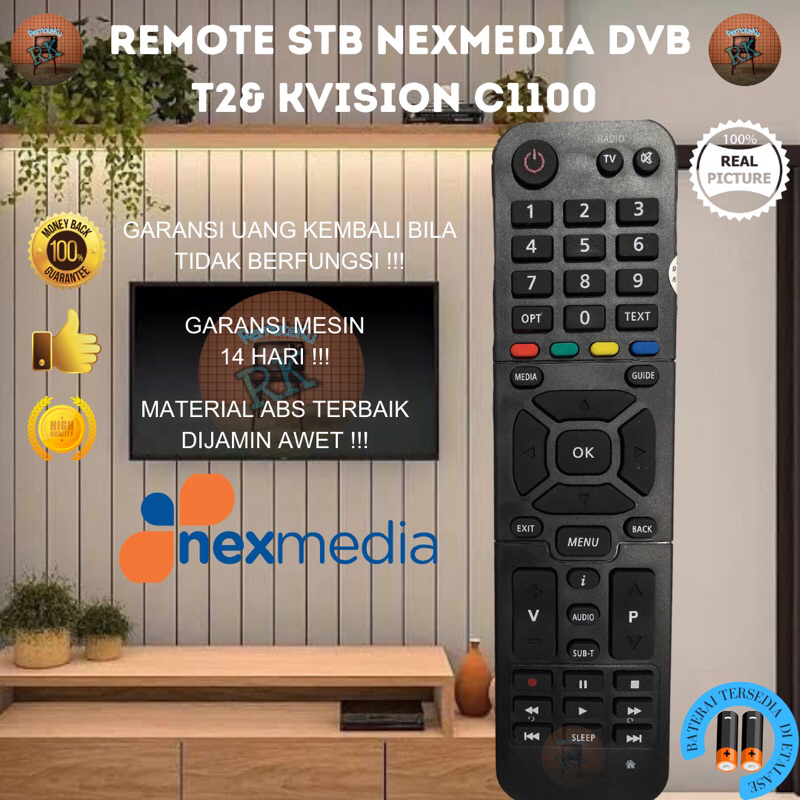 Remote stb nexmedia DVB T2/ Receiver Nexmedia KVision K1100