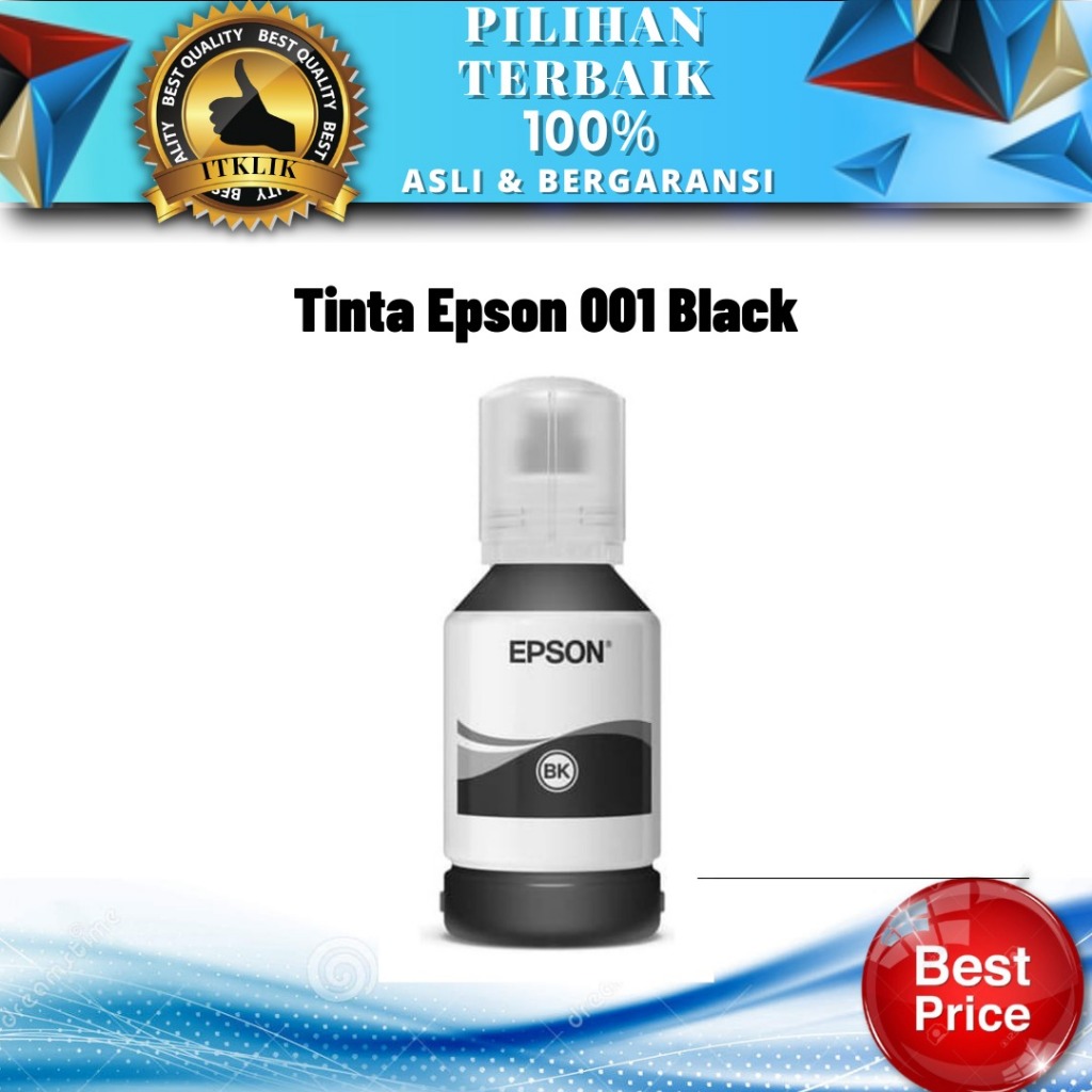 Tinta Epson 001 - Black Tinta Printer Epson L4150/L6170/L6190 TINTA PRINTER EPSON ORIGINAL