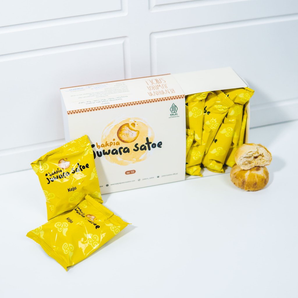 

BAKPIA JUWARA SATOE [ 4 Box ] Paket Bundling A (Kering Coklat, Kering Keju, Kering Pandan, Kering