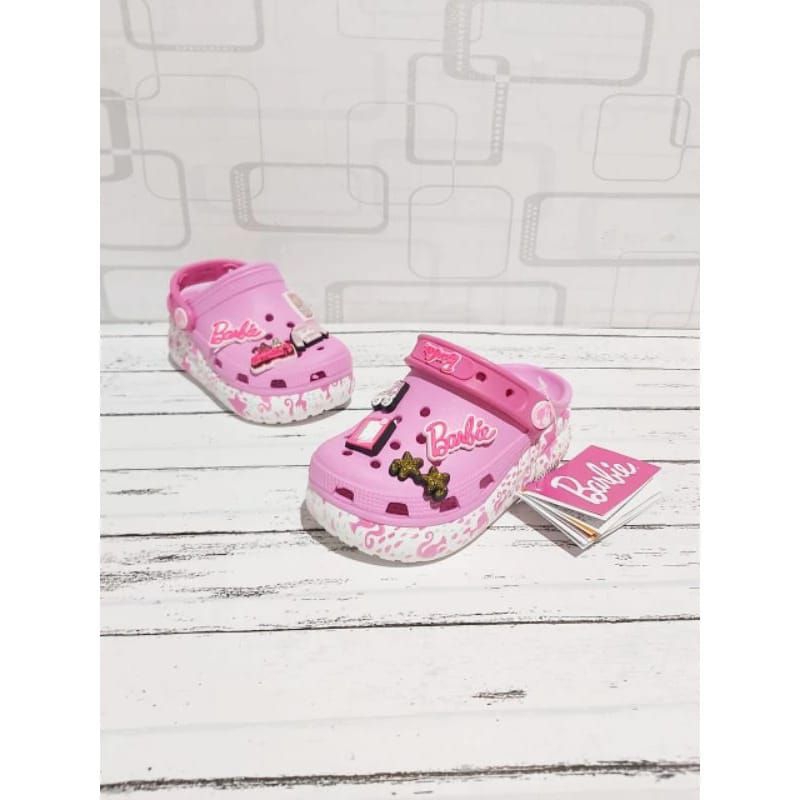 Sandal Crocs Barbie anak / crocs barbie cutie / sandal anak crush barbie