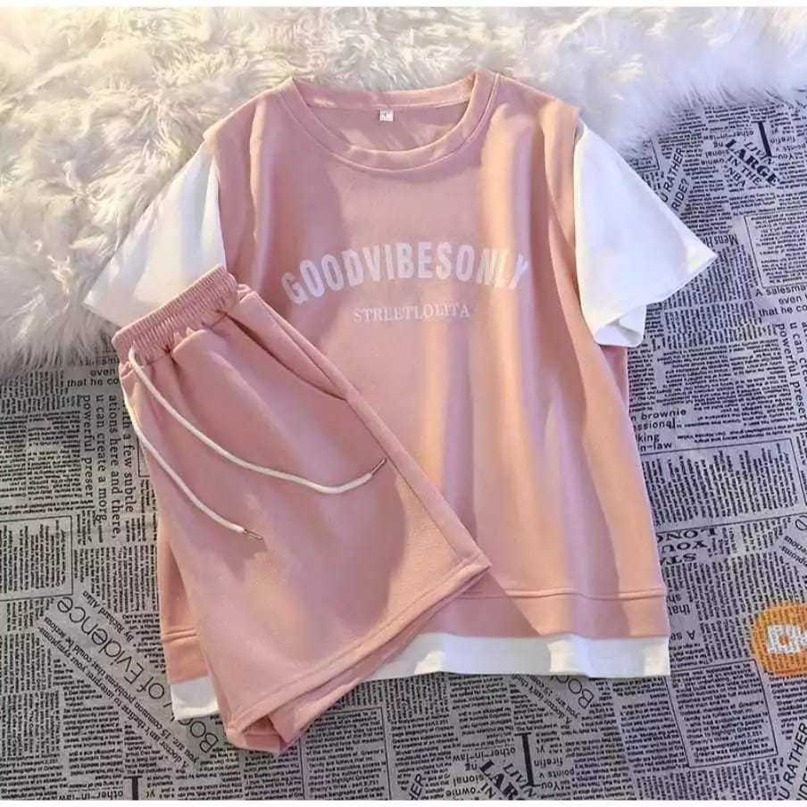 Setelan Celana Wanita One Set Rompi Goodvibes