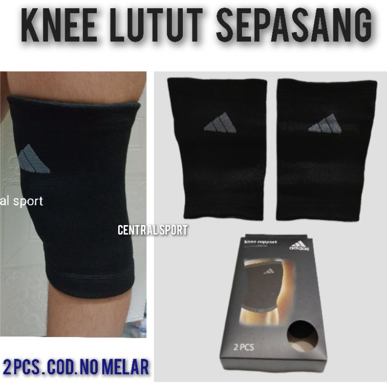 KODE Q9E ADIDAS Knee Deker Pelindung Lutut Sepasang Futsal Bola Badminton Volly Cidera Nyeri