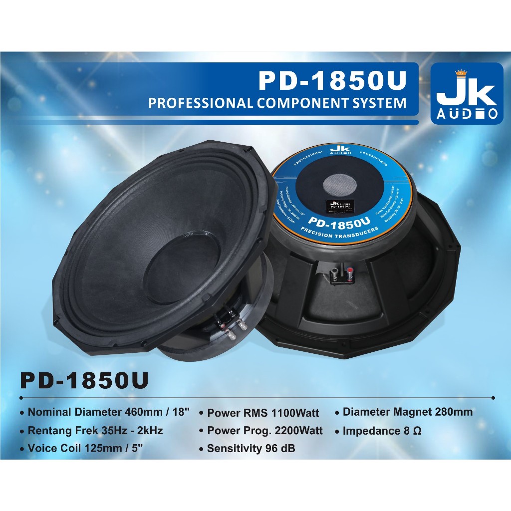 Speaker component 18 inch Jk audio PD 1850 U Vc 5"
