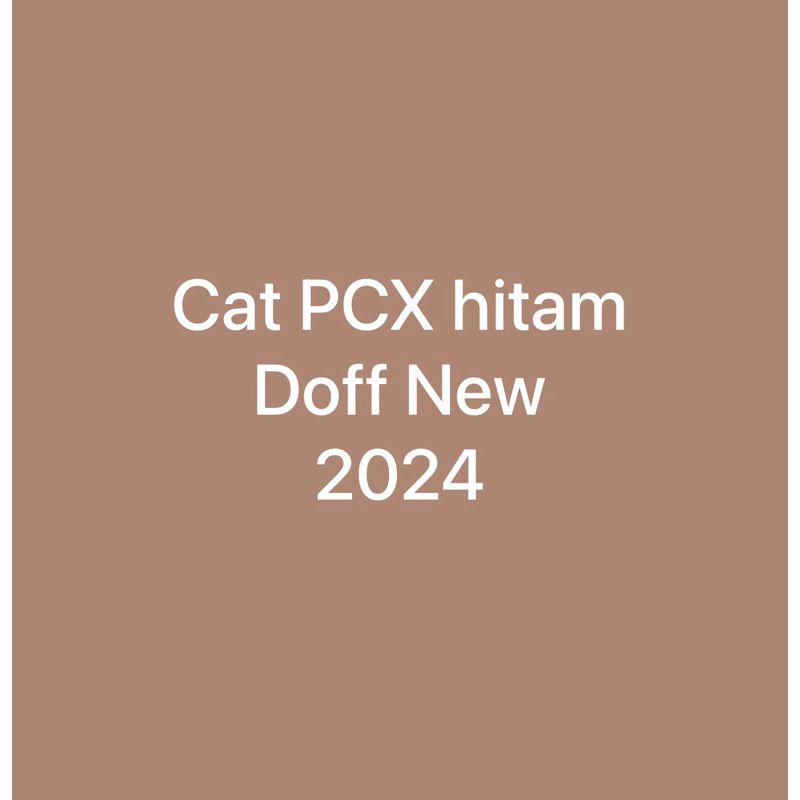 Cat PCX hitam doff new 2024