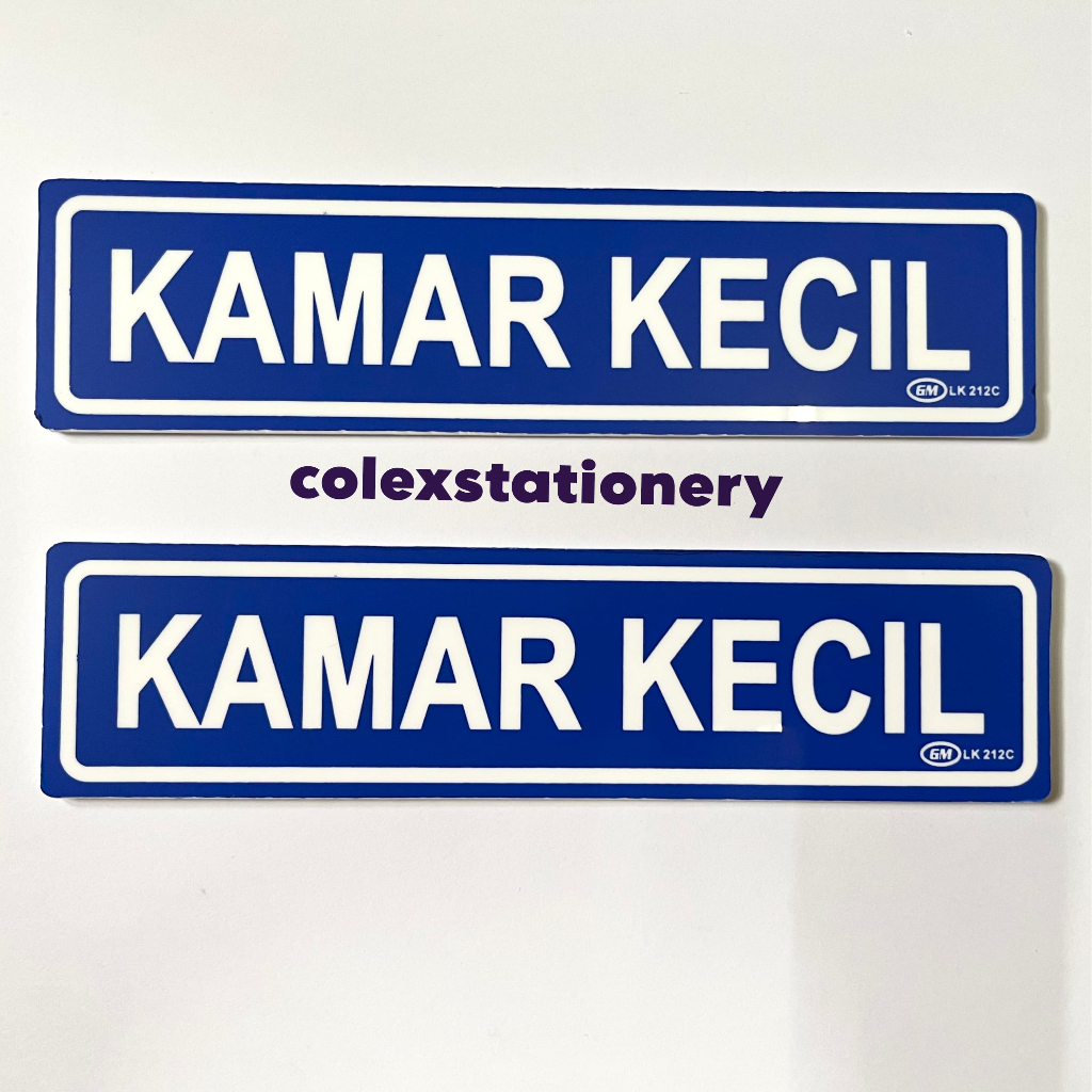 

Sticker Label / Sticker Label Bahan Acrylic Kamar Kecil Warna Biru Ukuran 5cm x 20cm Kecil (1 Pcs)