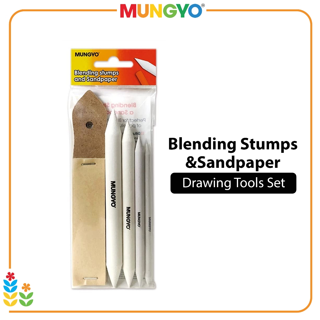 

Mungyo Blending Paper Stump & Sandpaper Set Drawing Tools