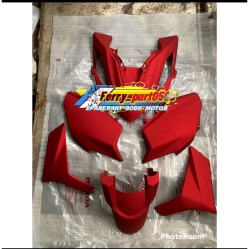 paketan depan vario 160 full body halus vario 160 k2s 2022 original merah dof