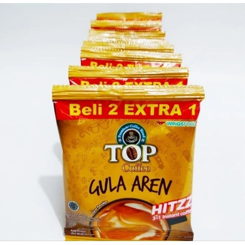 

Top Kopi Gula Aren Renceng 22gr isi (10+5) Sachet