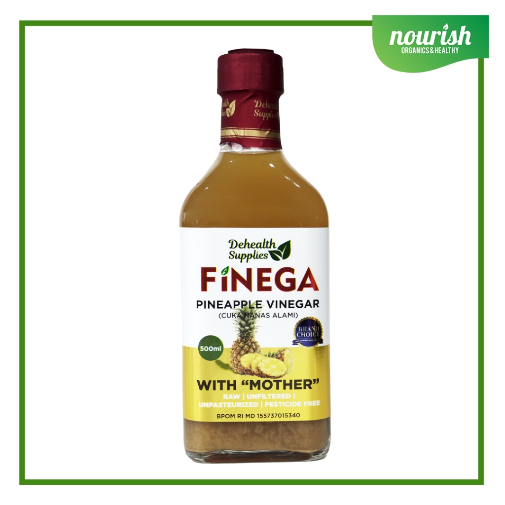 

Finega, Pineapple Vinegar with Mother / Cuka Nanas alami 500ml