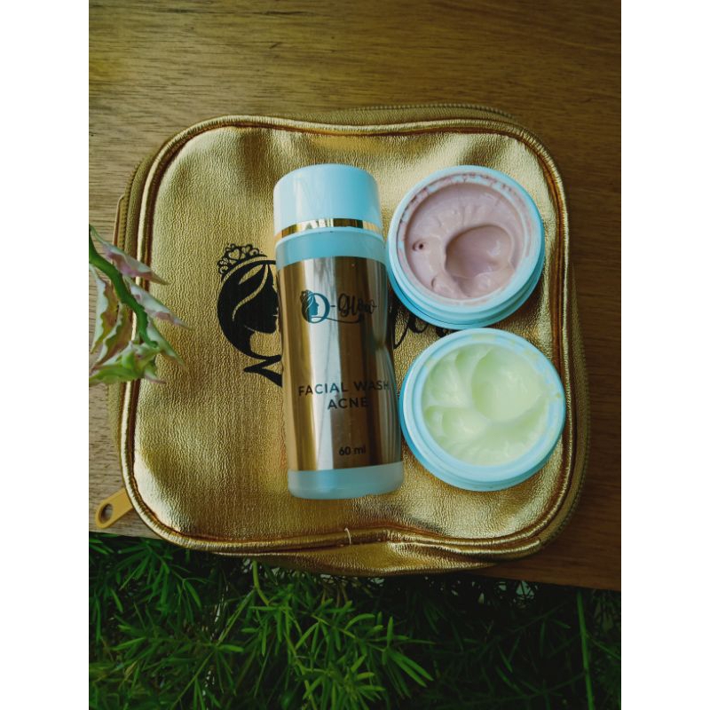 Q Glow Skincare Paket Acne Whitening Series