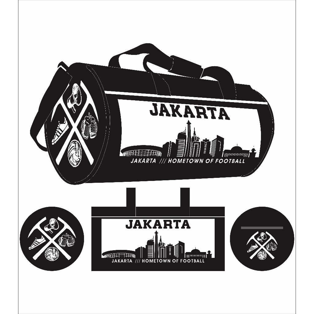 Barrel bag Jakarta Belongs To Me awaydays Travelbag