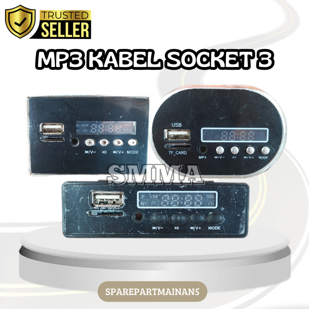 SMA5 || Mp3 Usb Music Mobil Motor Mainan Aki