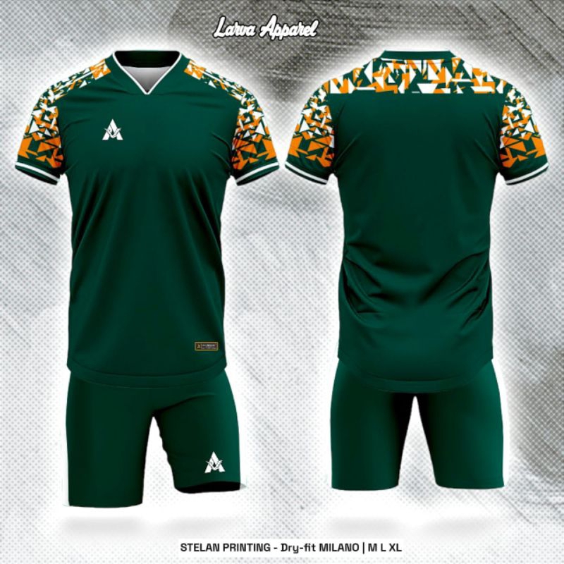 LARVA APPAREL PRODUK PRO SERIES SETELAN FUTSAL DAN BOLA LARVA PRINTING
