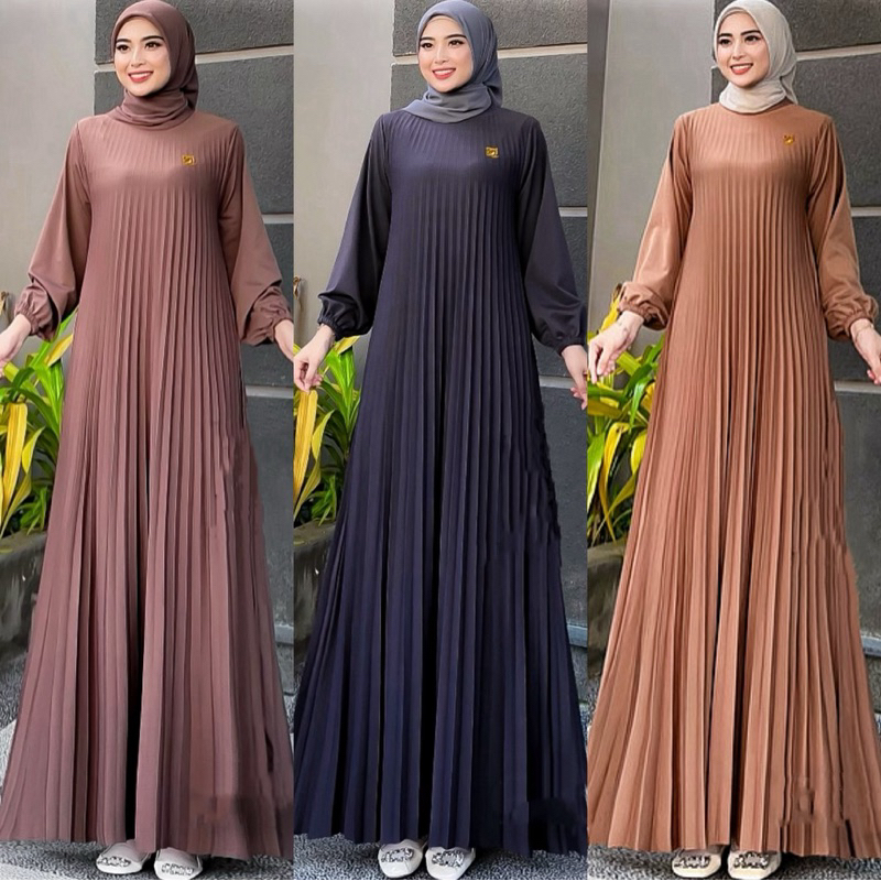 VINCI GAMIS PLISKET PAYUNG / DRESS MAXY PLISKET PREMIUM / DRESS PLEATS