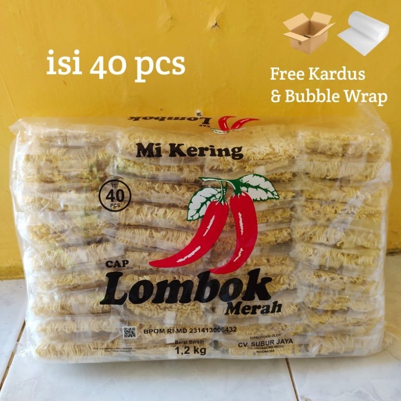 

Mi Kering Cap Lombok Merah Mi Yoki 1 Pack isi 40 pcs