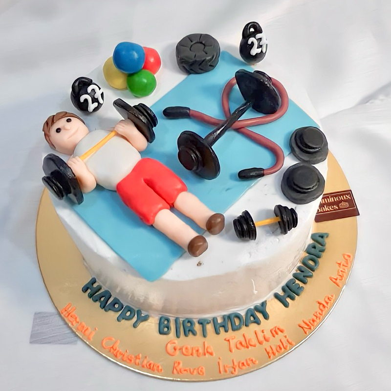 

GYM 3D FONDANT CUSTOM CAKE