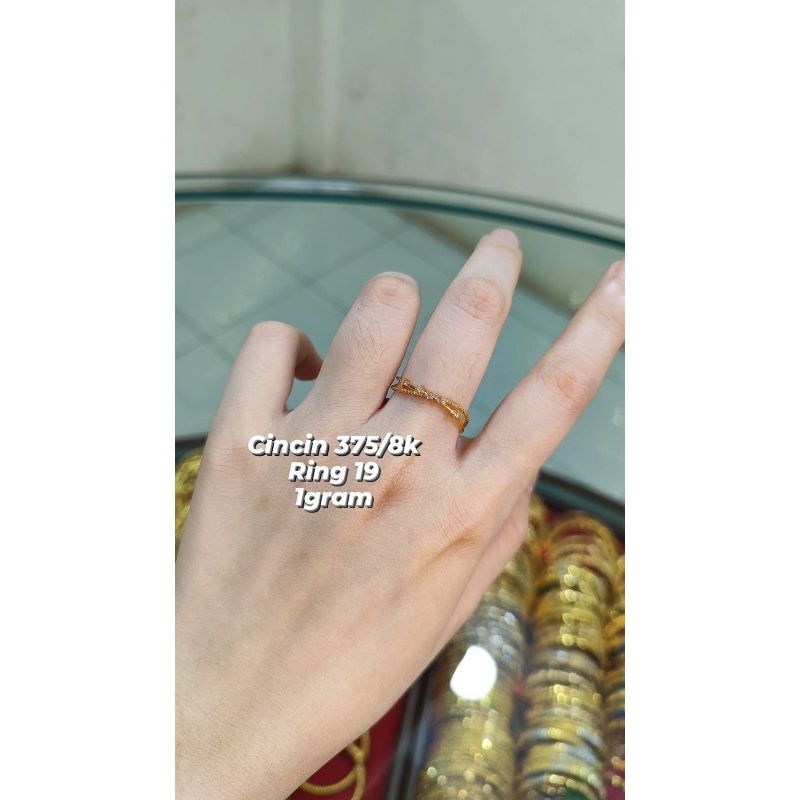 CINCIN EMAS 375/8K CINCIN EMAS ASLI CINCIN EMAS MUDA CINCIN EMAS VIRAL CINCIN EMAS MODIS