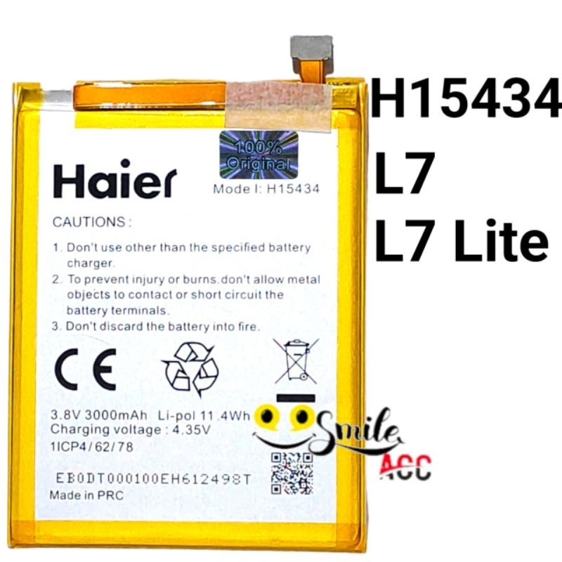 Baterai Andromax Haier L7 Leisure   L7 Lite  H15434  Original 100