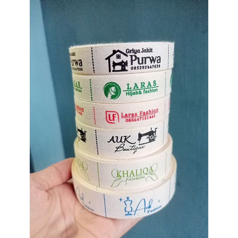 

(100pcs)LABEL HIJAB/LABEL KATUN/LABEL MEREK/LABEL BAJU