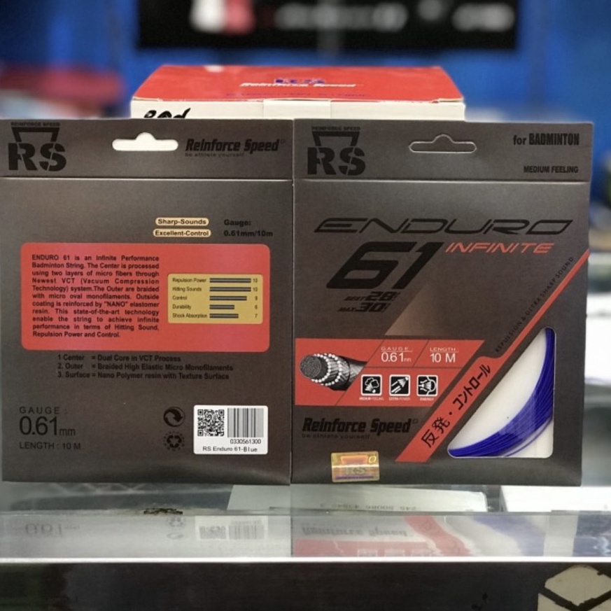 KODE S17Z Senar Raket badminton RS ENDURO 61 original