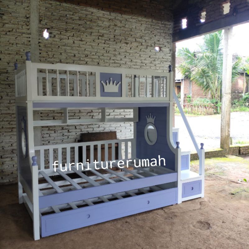 tempat tidur tingkat anak minimalis, dipan tempat tidur anak tingkat minimalis