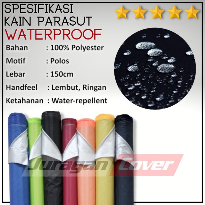 kain anti air waterproof bahan parasit