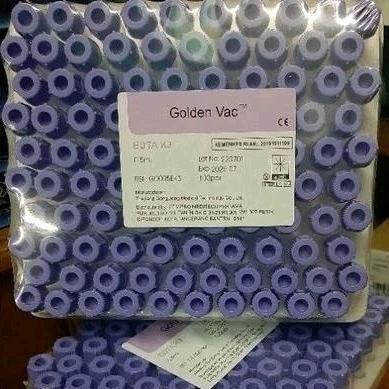 tabung edta 0,5ml golden vac / gp 100's