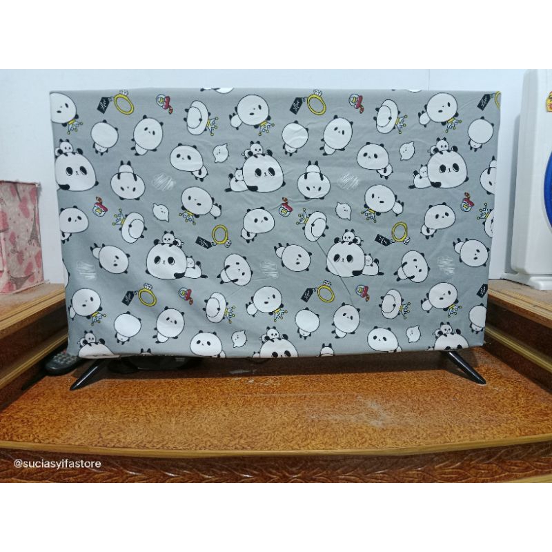 Cover tv 32inc sarung penutup monitor layar tv led anti air motip karakter