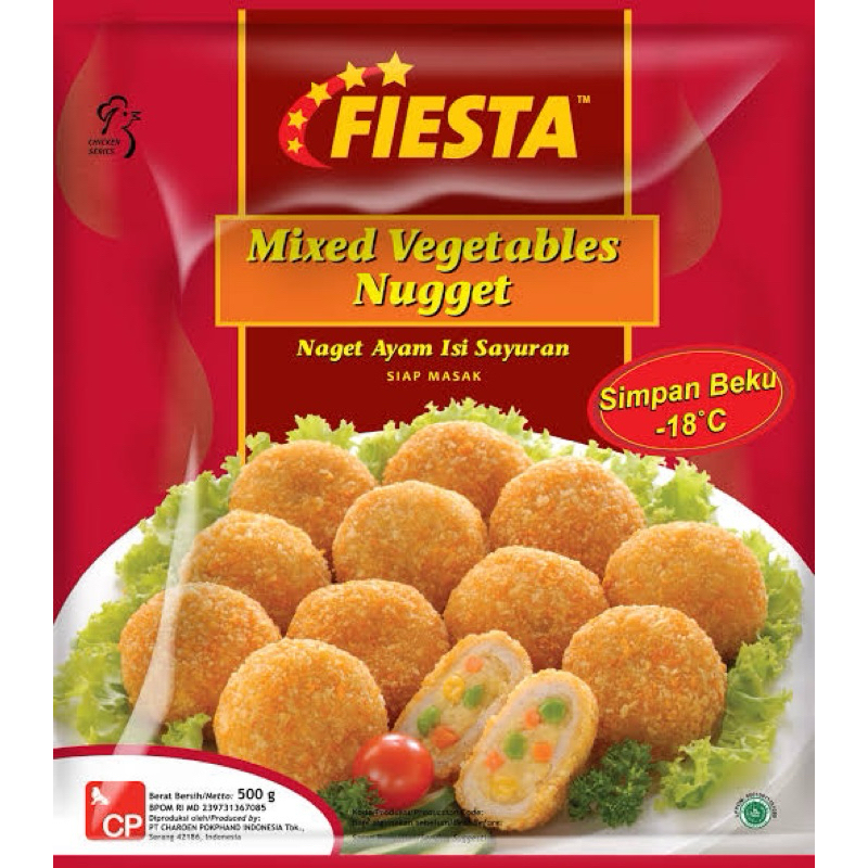 

FIESTA Chickeen Nuget Mixed Vegetables 500 Gram