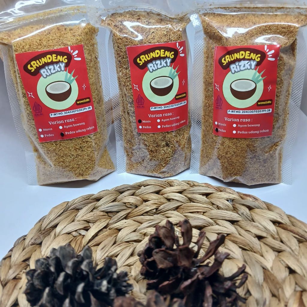 

Srundeng kelapa kemasan 100gr srundeng siap saji all varian
