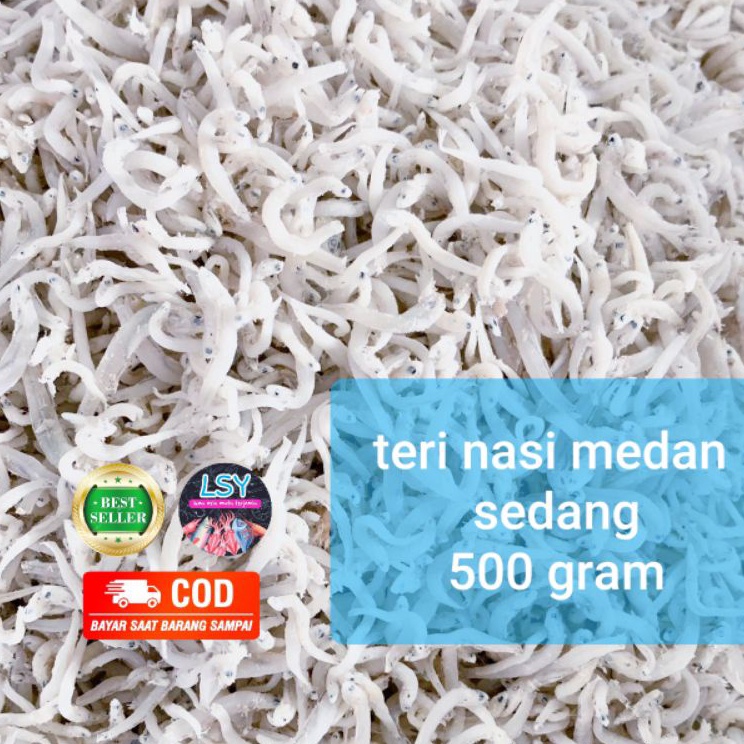 

ikan asin teri nasi medan size sedang 5gr