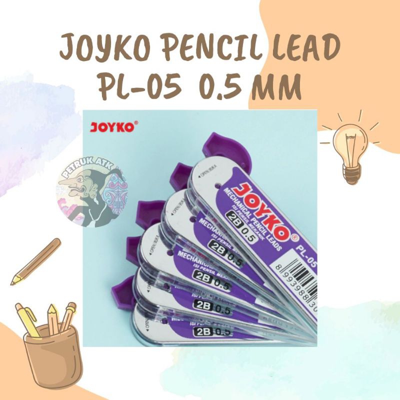 

[TUBE] PENCIL LEAD / ISI PENSIL MEKANIK JOYKO PL-05 0.5 MM 2B