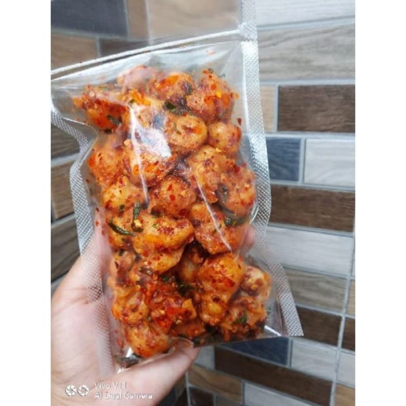 

Siomay Kering Pedas Daun Jeruk 100gram Cemilan Pedas Gurih