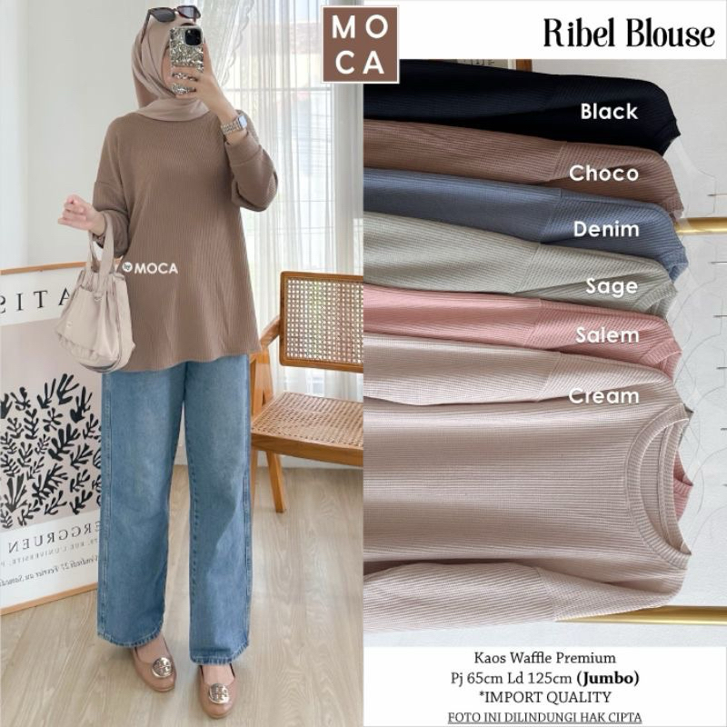 atasan wanita uniqlo kaos knit merk clarke blouse wanita