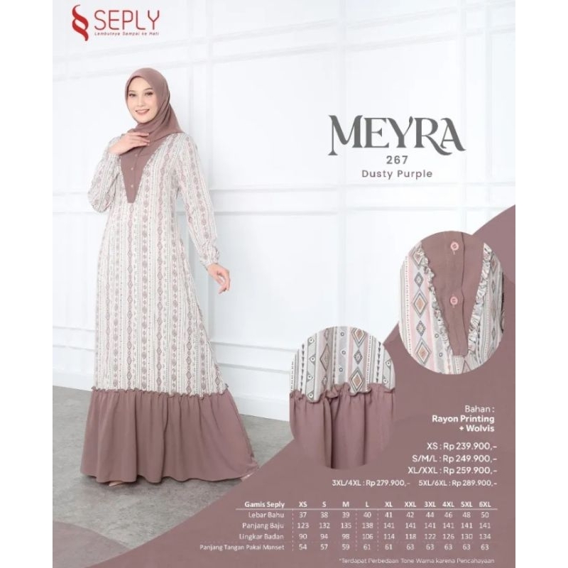 Gamis Meyra 267 Dusty Purple By Seply