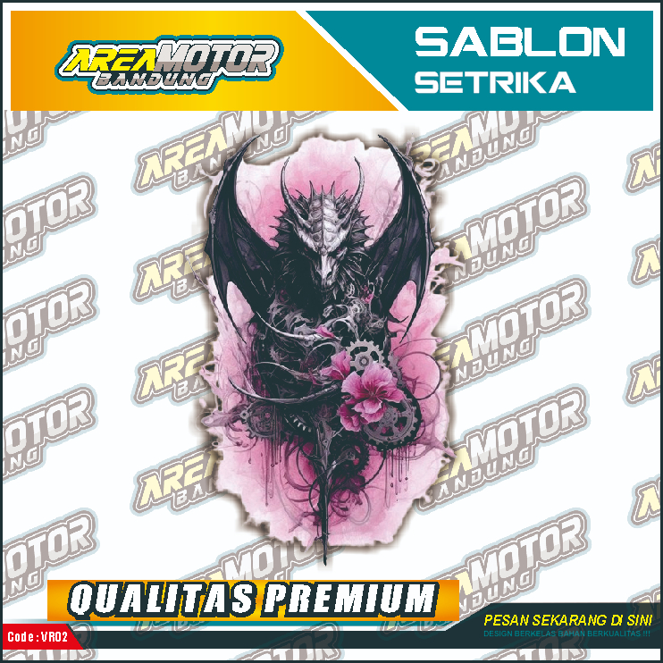 

Print sablon DTF/cetak sablon DTF/sablon setrika siap press 1 sisi KODE B53 Uk A4 / A3