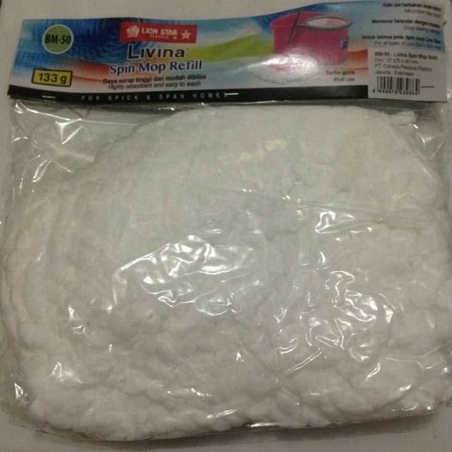 Lion Star Refill Livina Spin Mop BM5 Kain Lap BM5 Pel Lionstar BM42  BM45 BM46 dan BM47