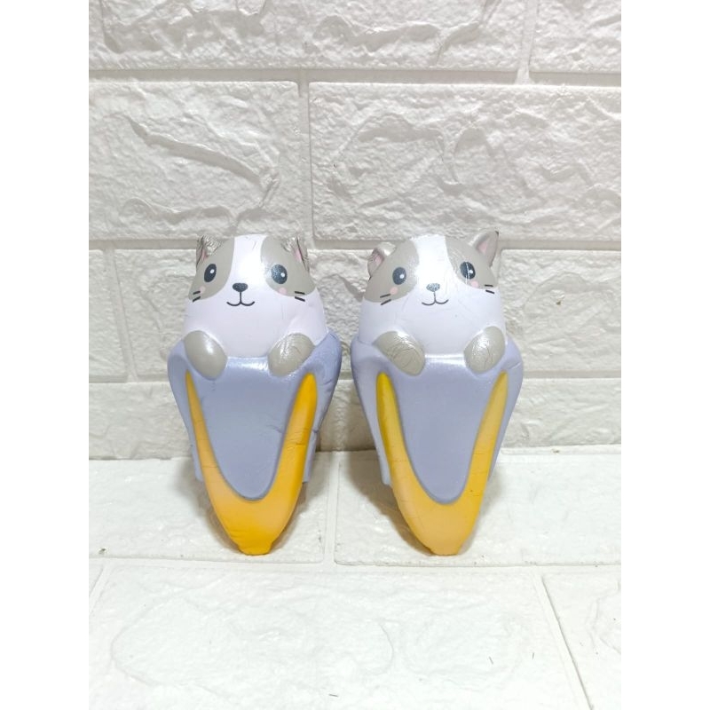 Sale Squishy Tanpa Packaging Squishy Murah Mainan SQUISHY [ Cute Banana Cat ] Licensed HKW&JVN