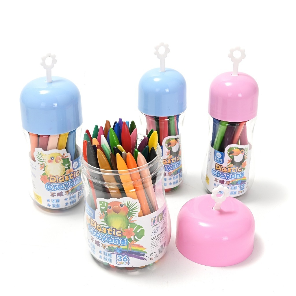 

Krayon Crayon Mini isi 12 Colors Eselon / Oil Pastel Kartun Karakter