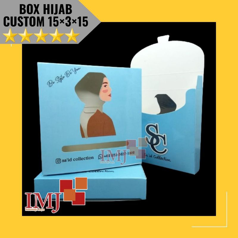 

KARDUS JILBAB CUSTOM 15×3×15 BOX HIJAB 15x3x15 CUSTOM DUS PAKAIAN CUSTOM BOX SCARF CUSTOM
