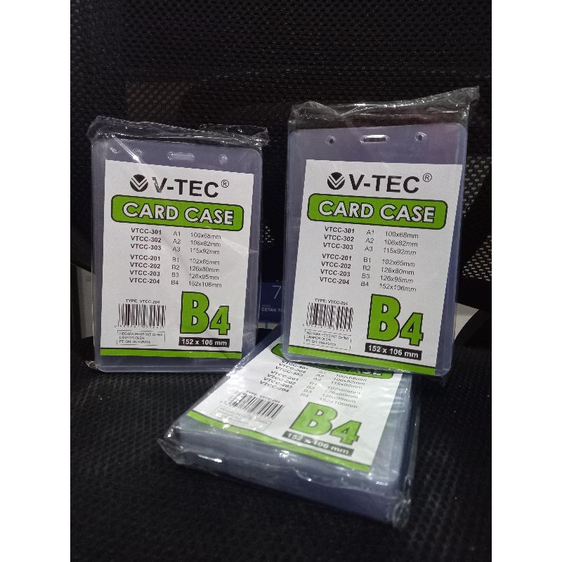 

Mika Id Card / Mika Glue Card / Card Case V tec ukuran B3 (126x95 mm) per pak isi 20 pcs